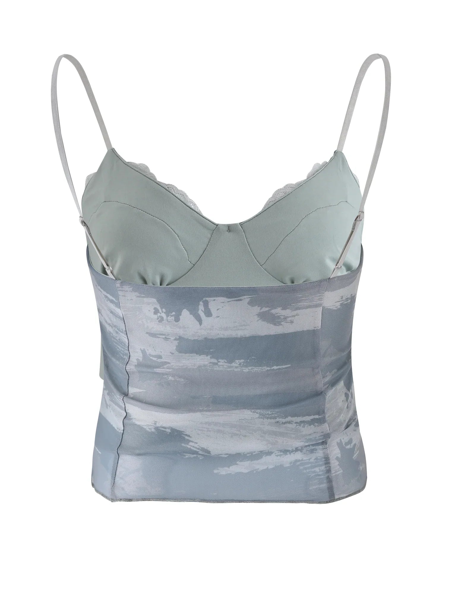 Vintage Crop Top med blonder
