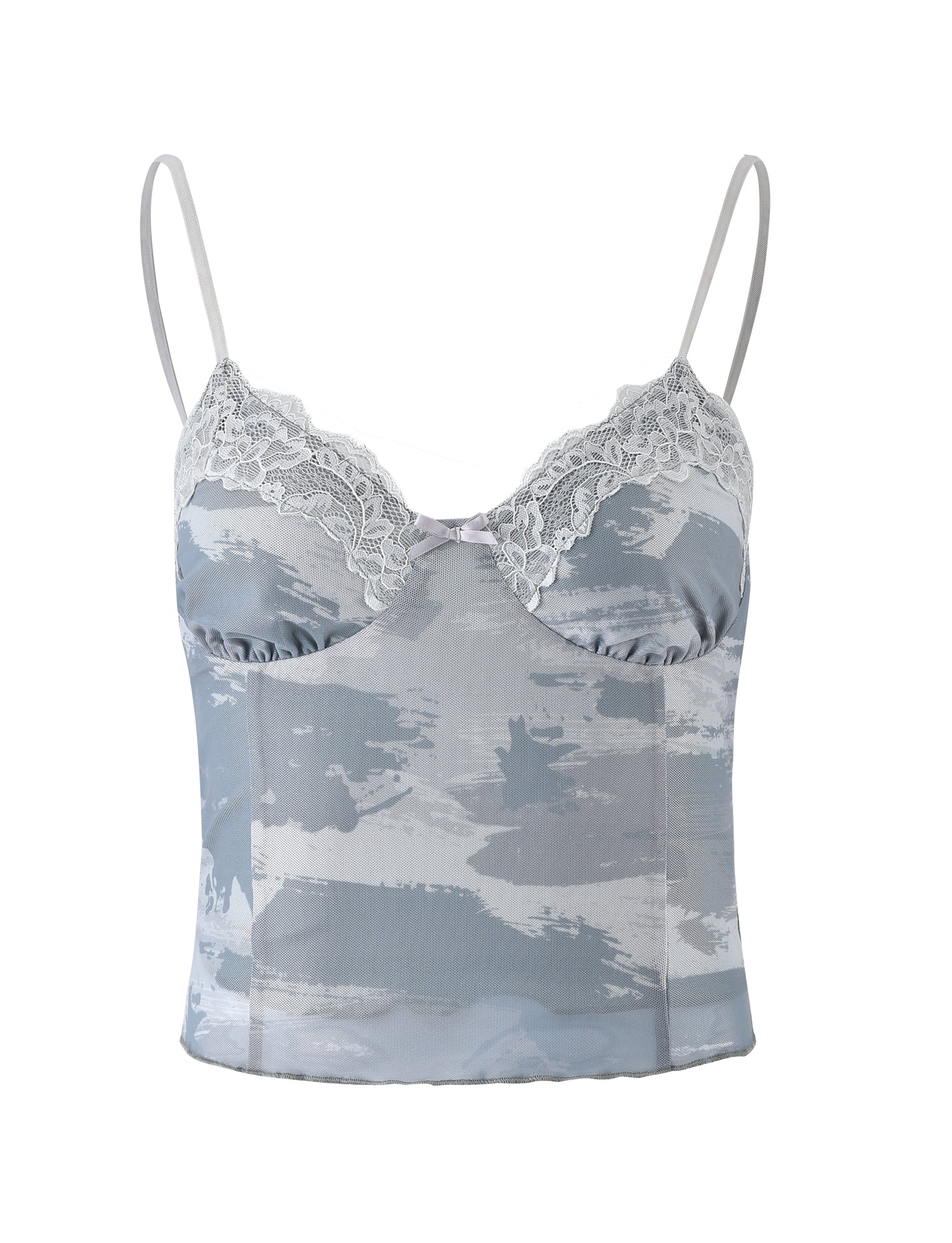 Vintage Crop Top med blonder