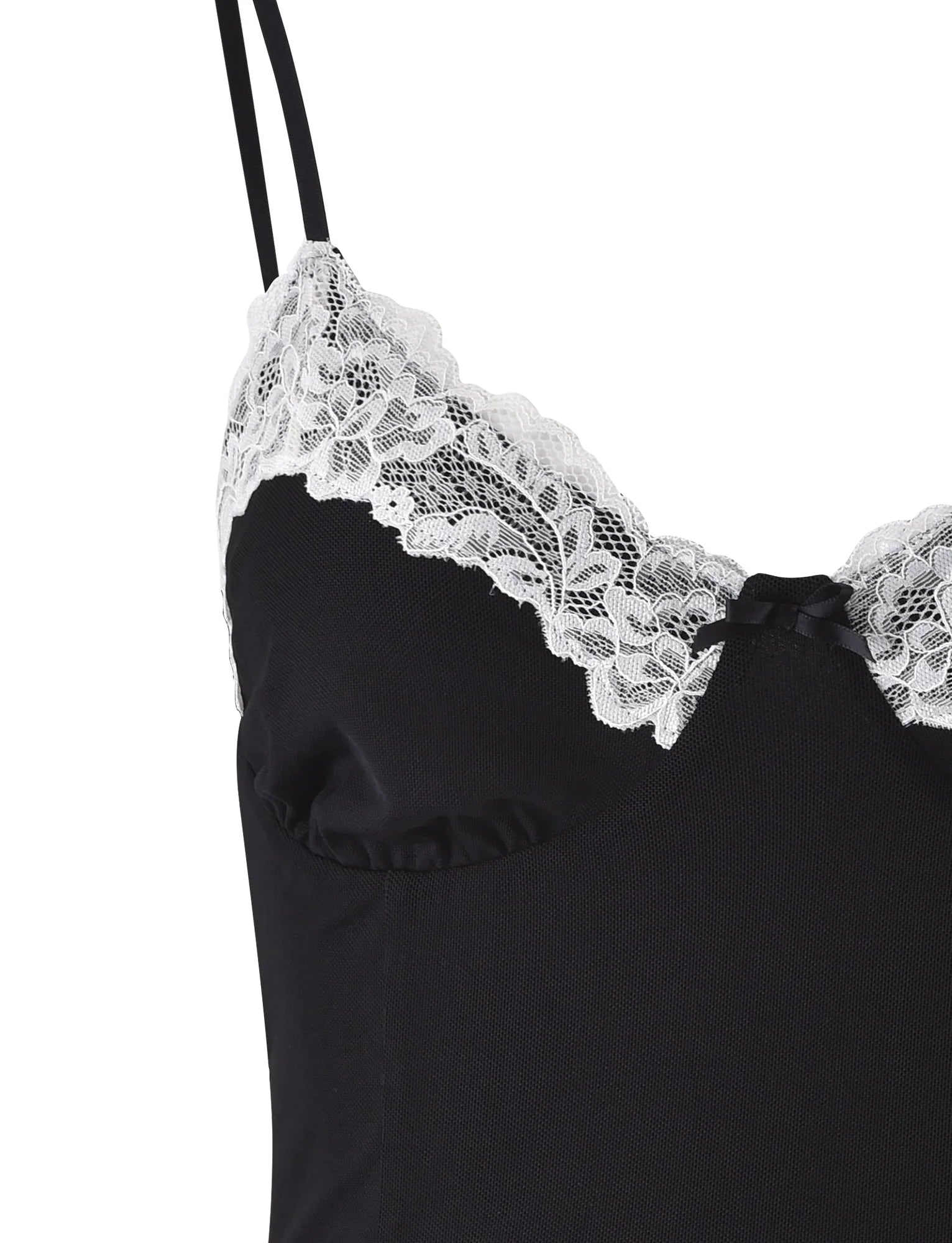Vintage Crop Top med blonder