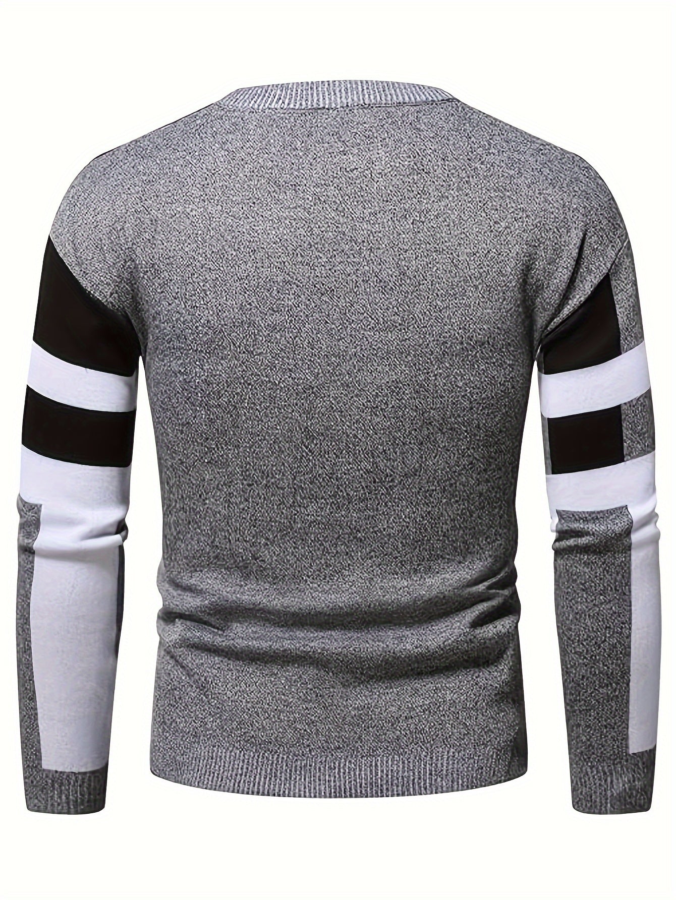 Sweater med lineært design