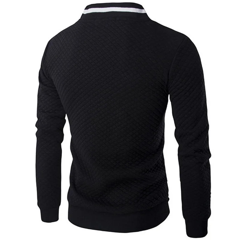 Struktureret sweater med lynlås