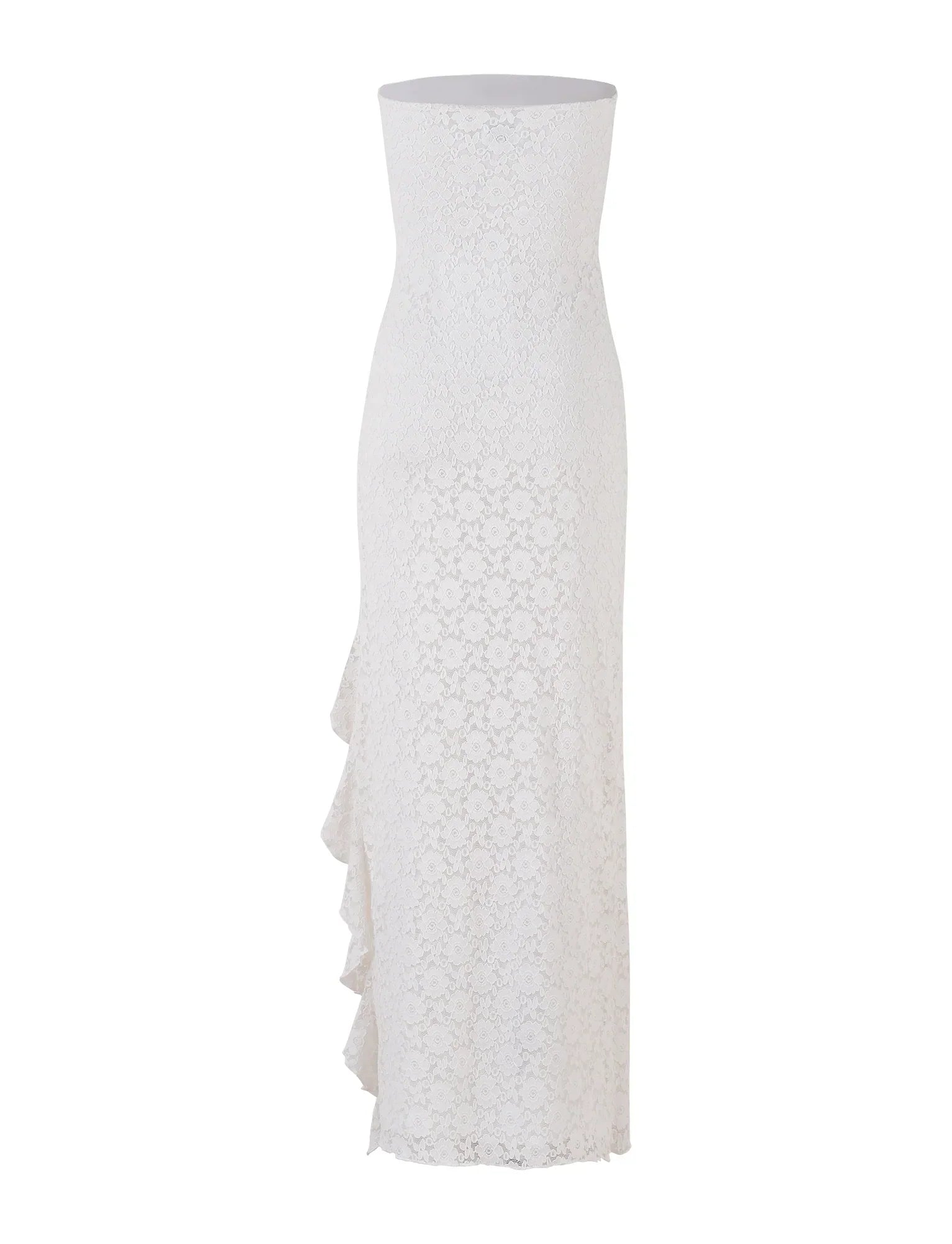 Hvid blonde maxi kjole