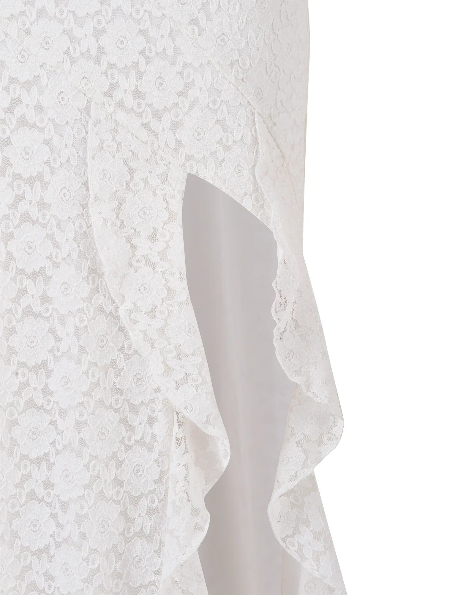 Hvid blonde maxi kjole