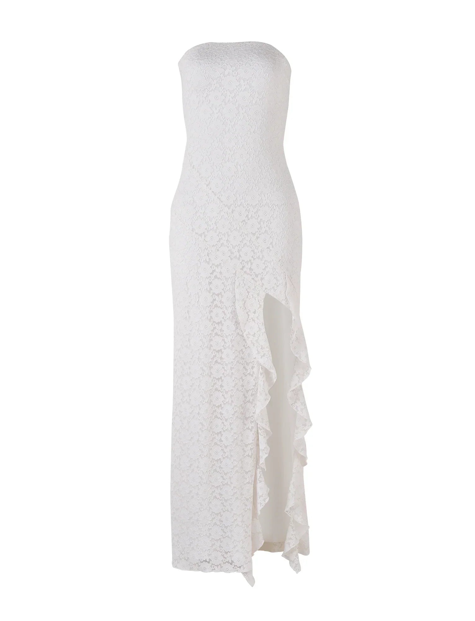 Hvid blonde maxi kjole